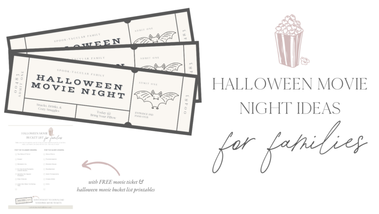 Halloween Movie Night Ideas For Families Free Printable Checklist