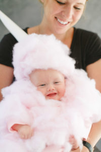 DIY baby cotton candy costume