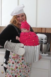 mom and baby cupcake and baker costume