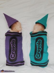 DIY baby crayon costume