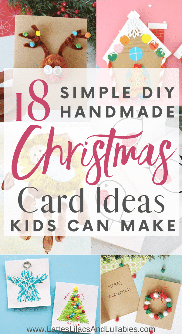 18 DIY Christmas Cards Kids Can Make - Lattes, Lilacs, & Lullabies