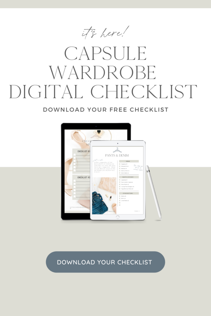 Capsule Wardrobe free checklist
