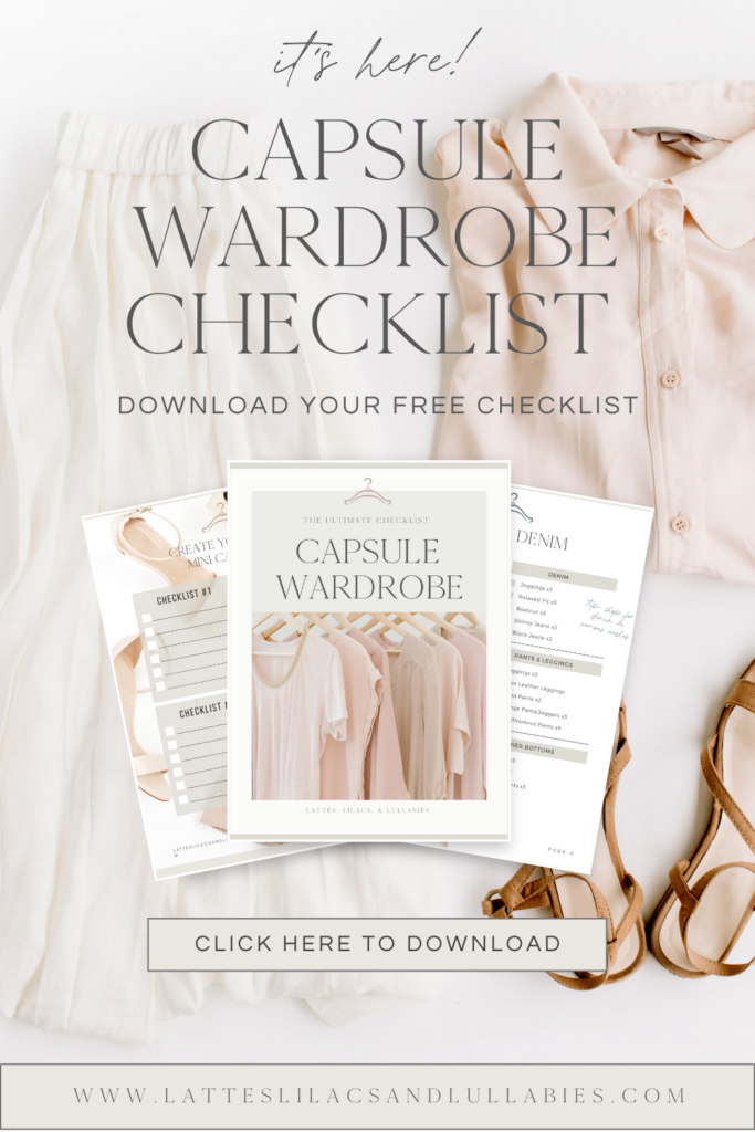 capsule wardrobe download checklist