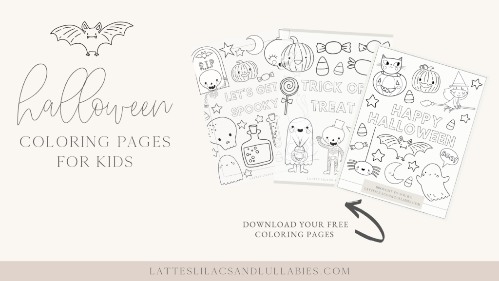 3 Printable Halloween Coloring Pages for Toddlers, Preschoolers, & Kids
