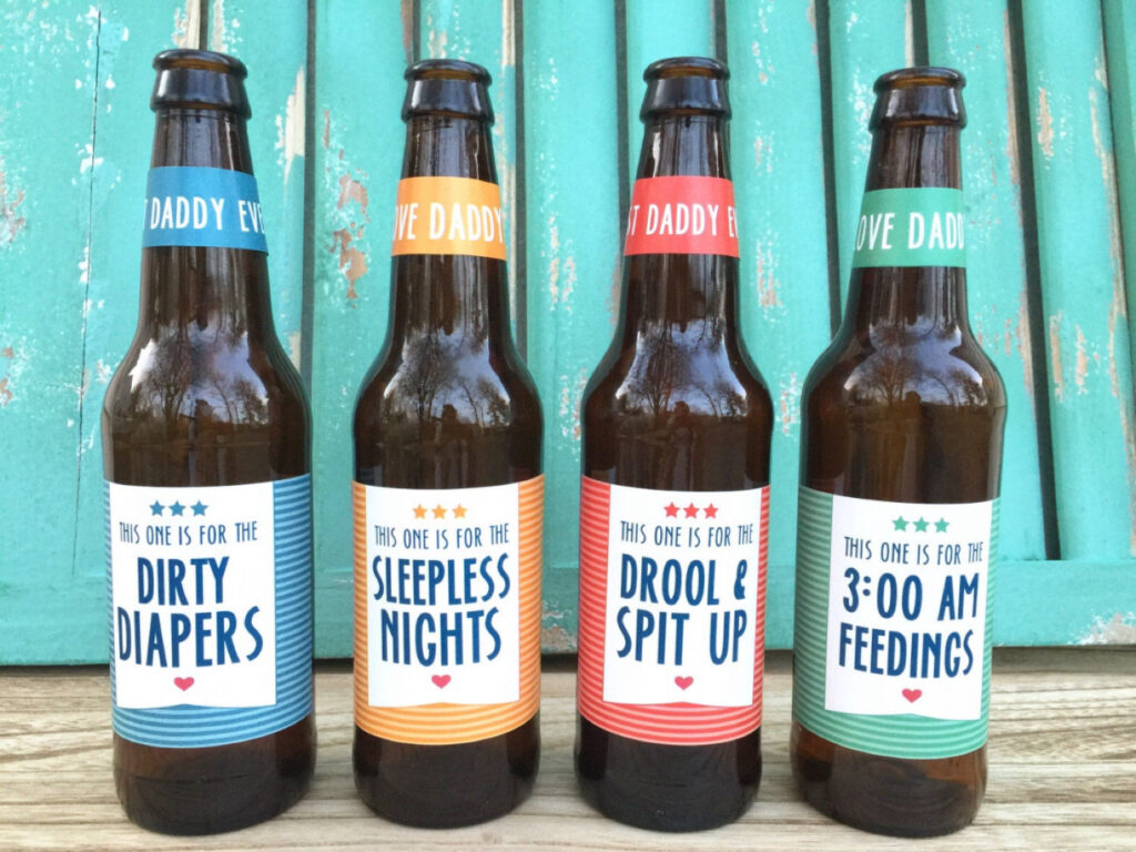 new dad customized beer labels