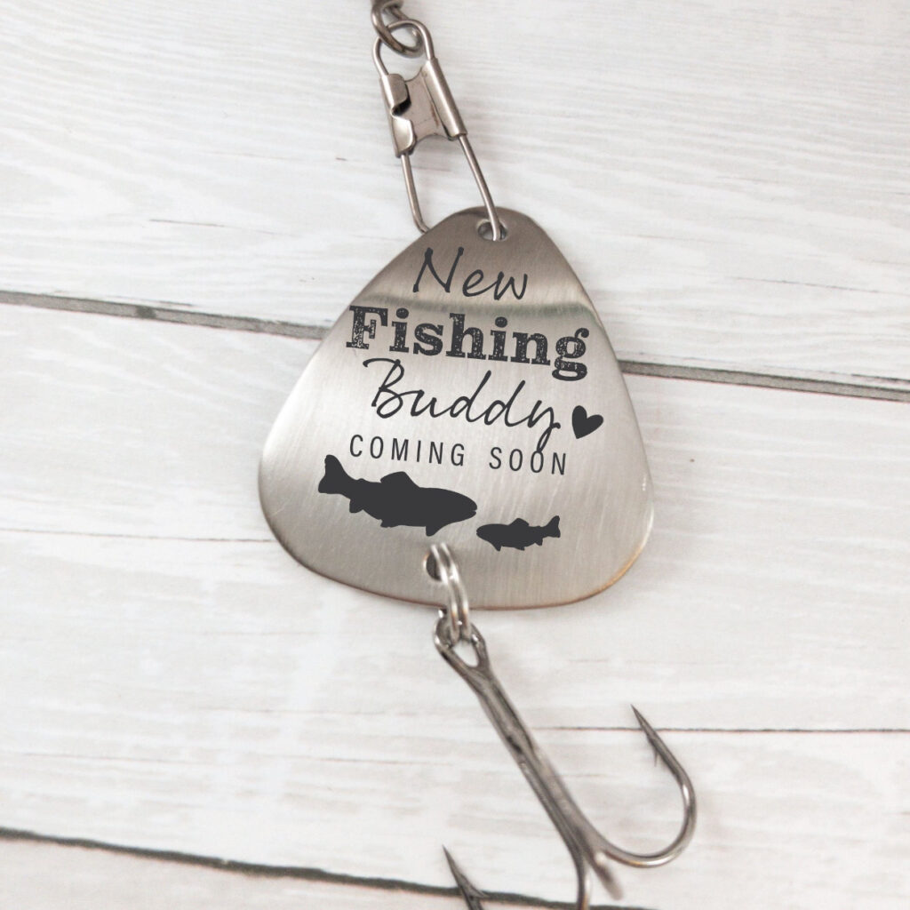 fishing lure pregnancy announcement for husband