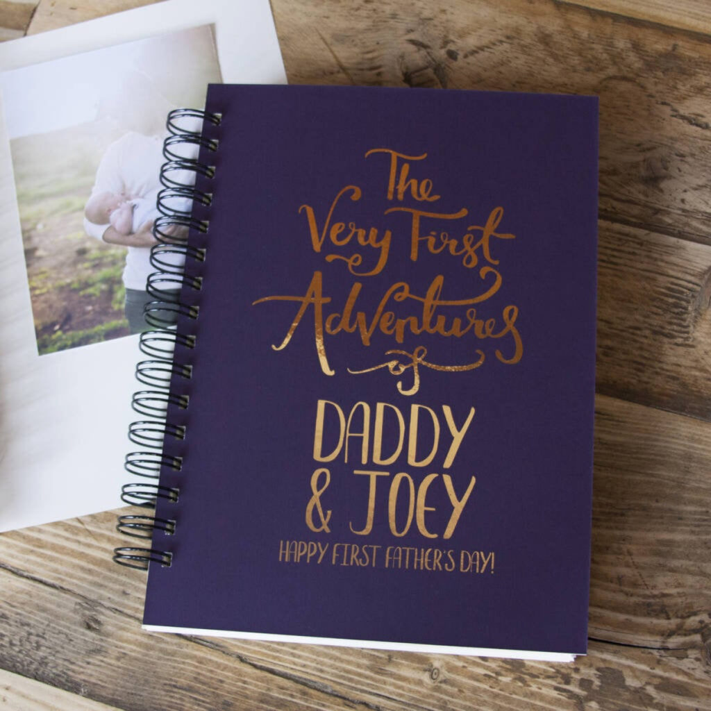 adventure scrapbook for dad and child