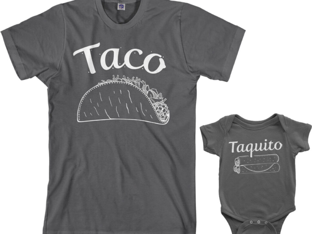 matching baby and dad tee