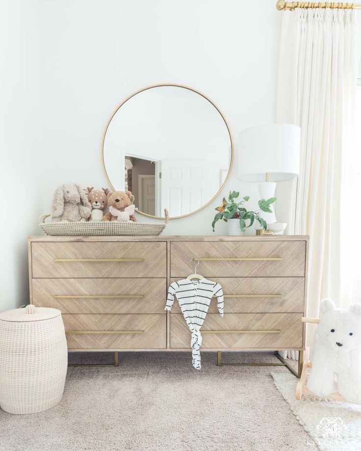 changing table dresser in baby's nursery