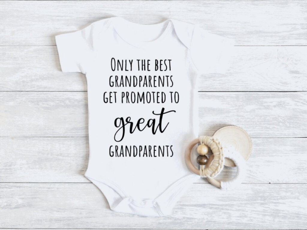 great grandparents pregnancy announcement onesie