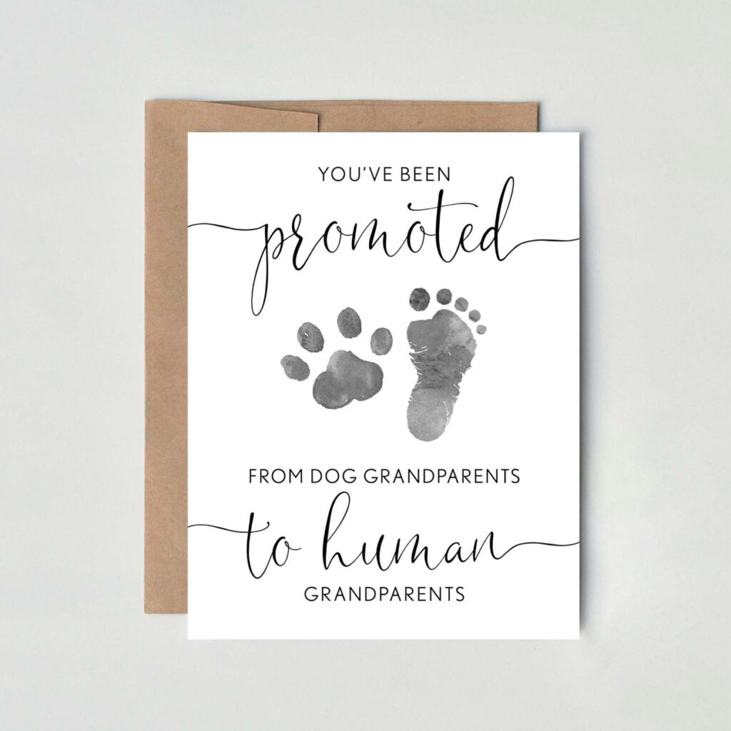 dog grandparents pregnancy announcement