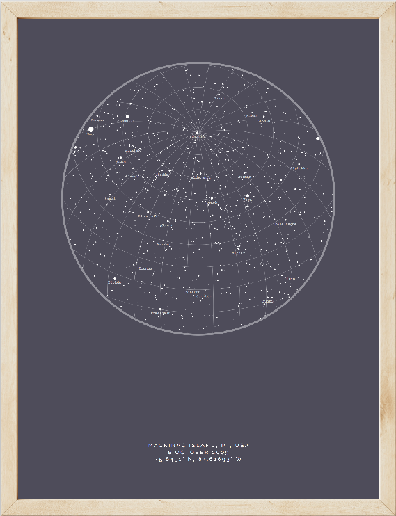 star map print