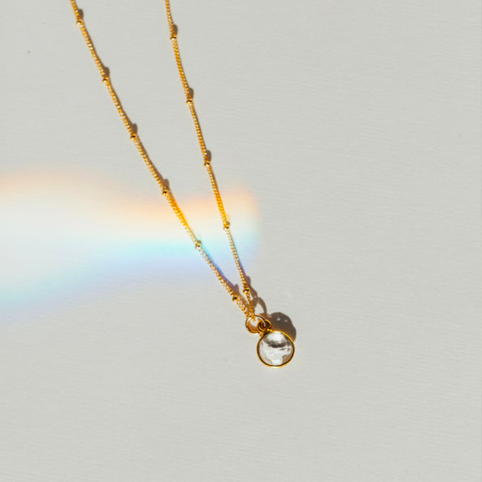 rainbow prism necklace