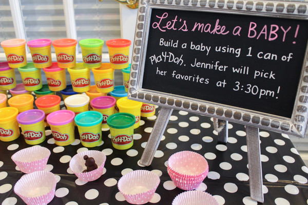 let's make a baby play-doh baby shower game