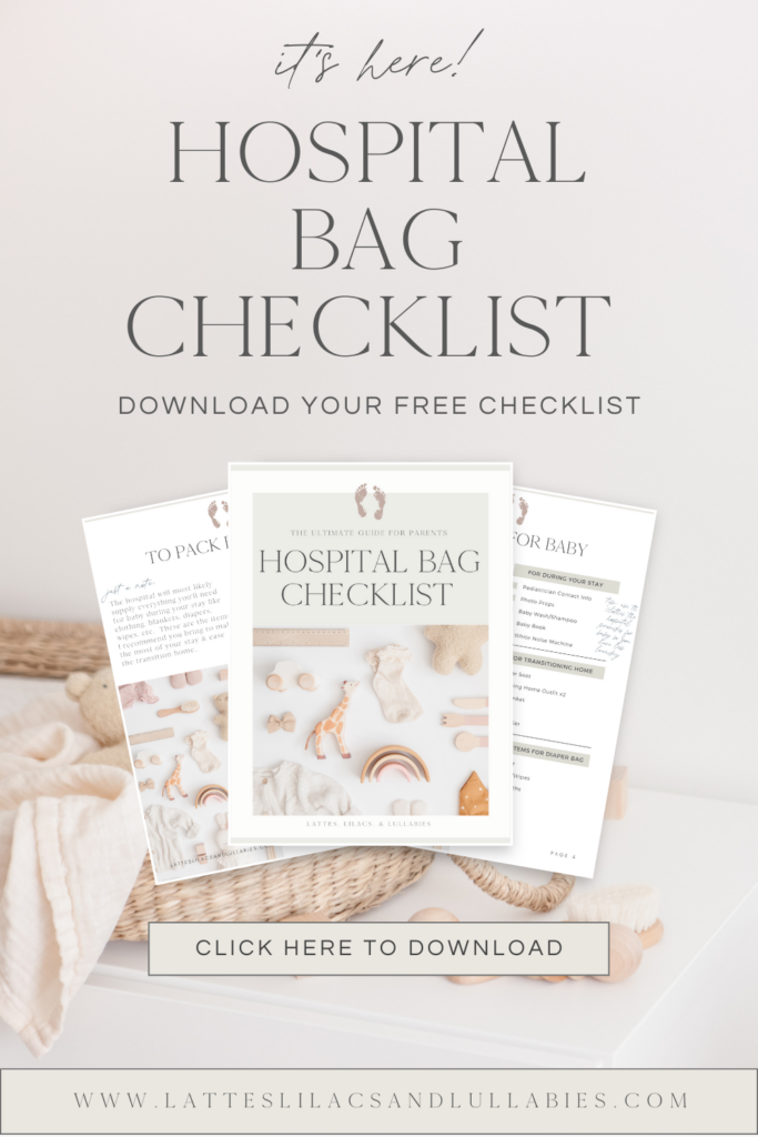 Hospital Bag Checklist pdf