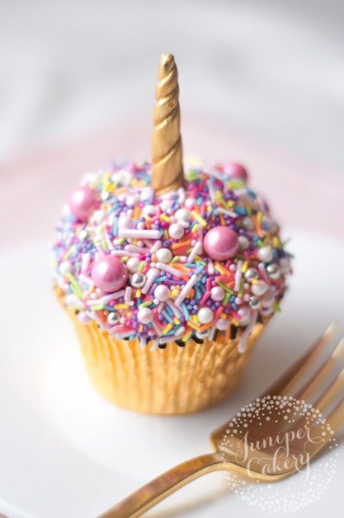 fancy sprinkle cupcake