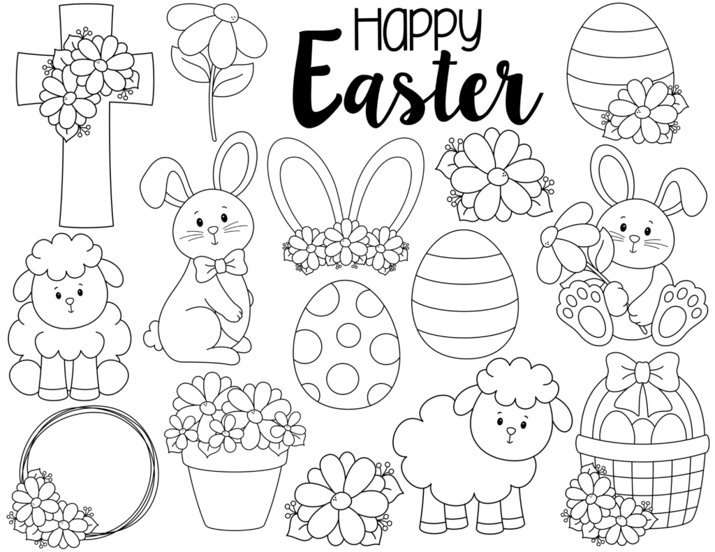 Printable Easter Coloring Page