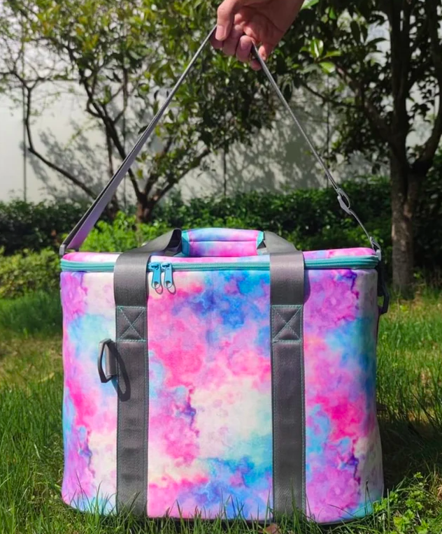 tie dye insulated cooler
