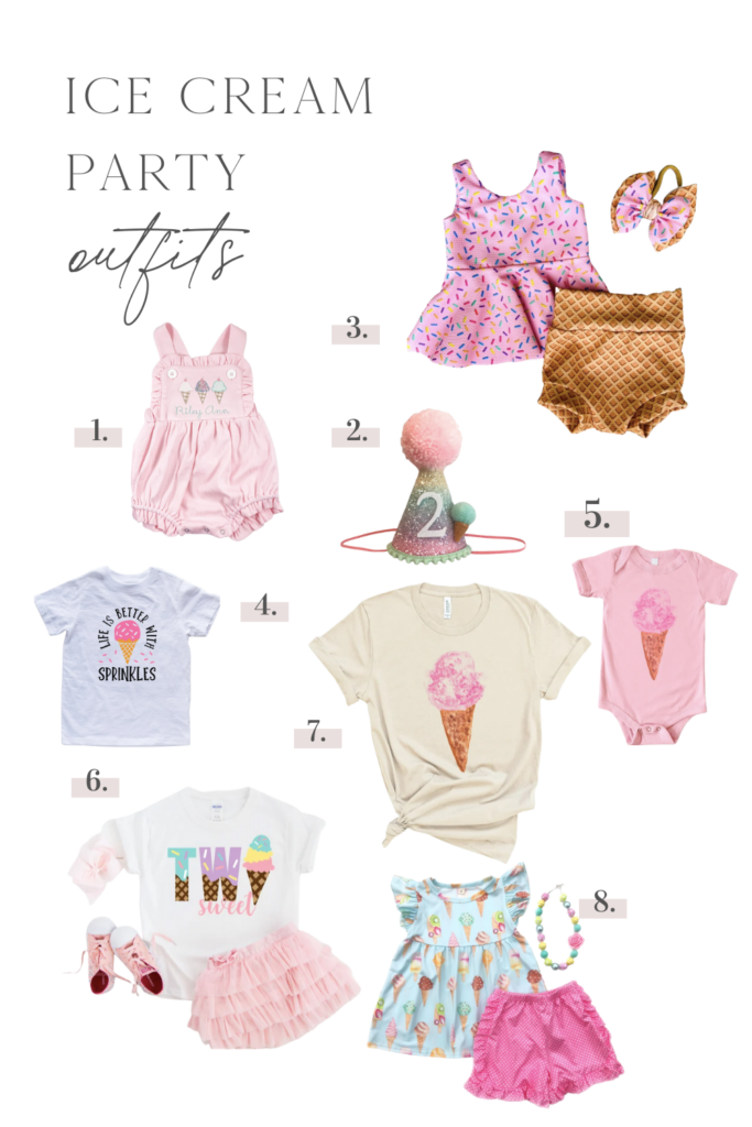 ice cream birthday party outfits