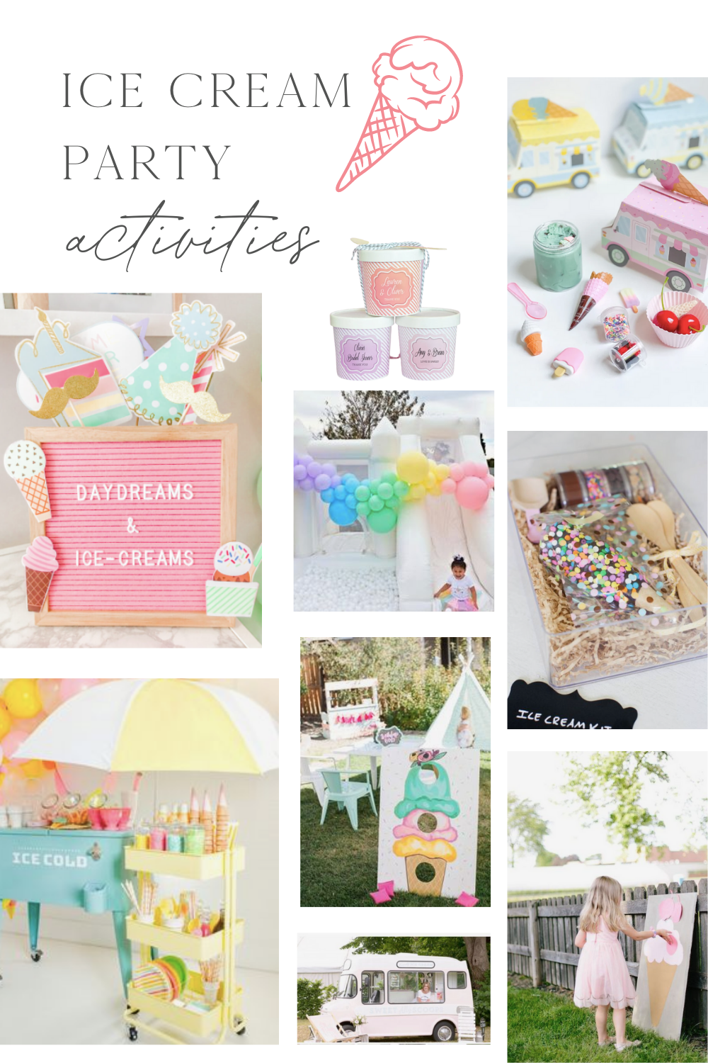 The Best Ice Cream Party Ideas - Lattes, Lilacs, & Lullabies