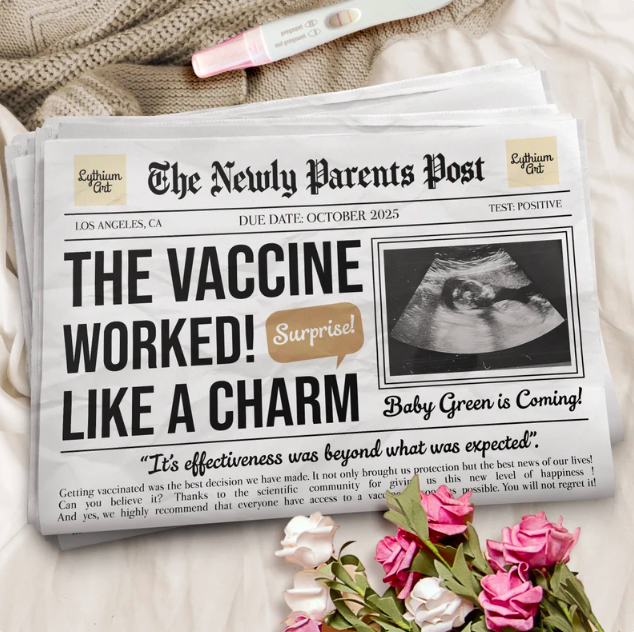 newspaper pregnancy announcement