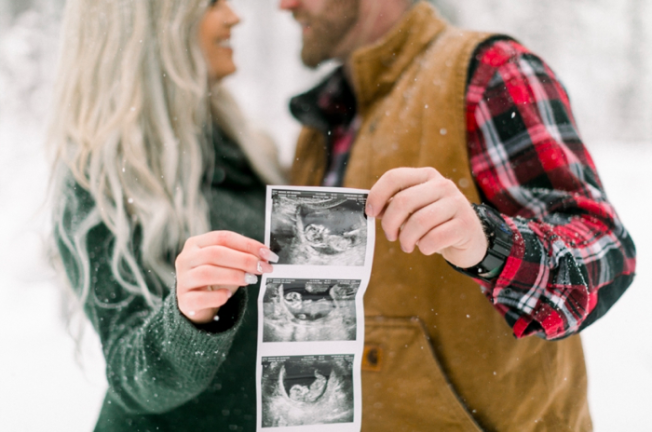 ultrasound pregnancy announcement